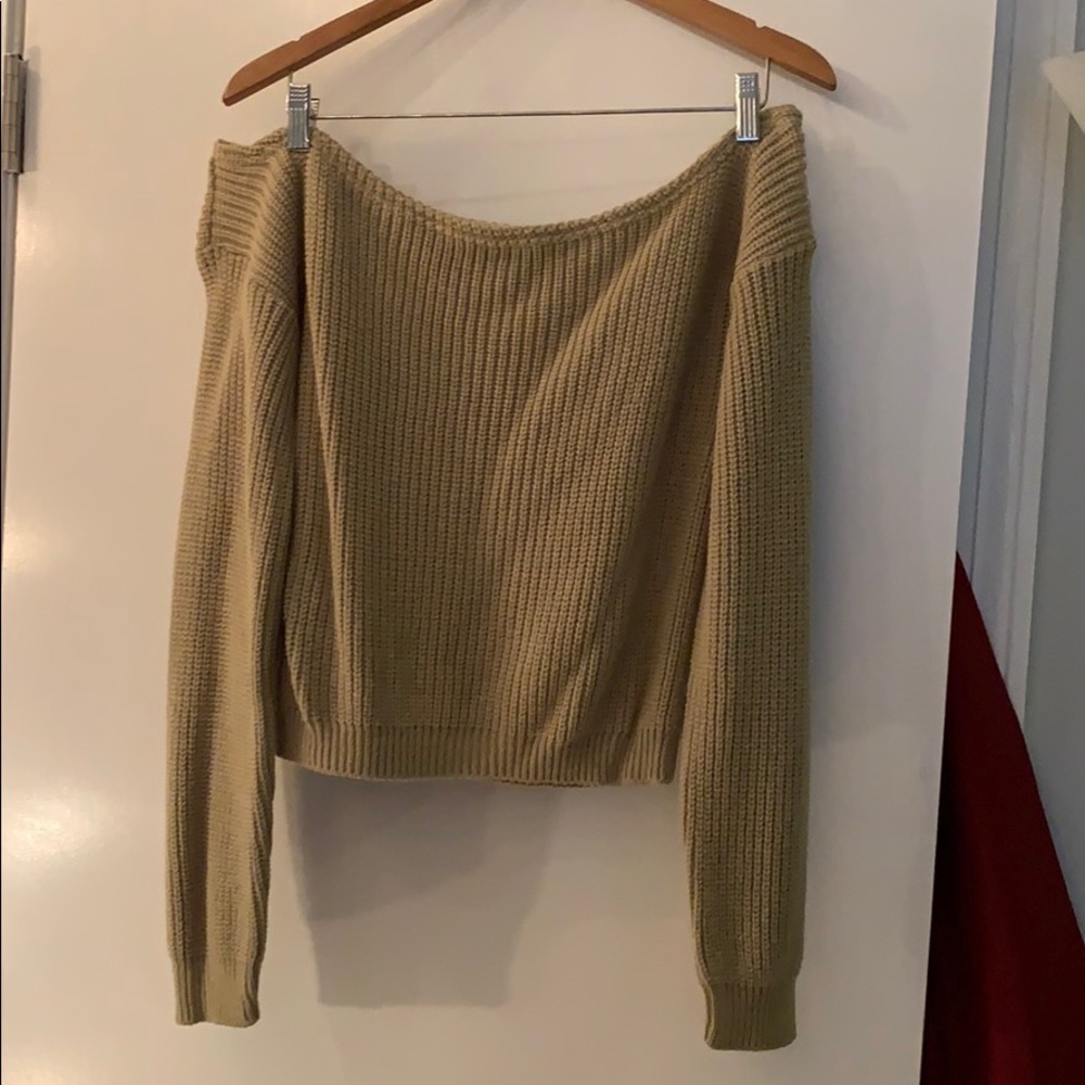 Off the shoulder sweater